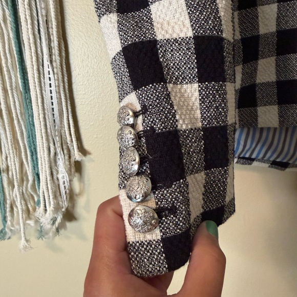 Veronica Beard Miller Dickey Checker Jacket Blazer Emily in Paris Size 8 - Picture 7 of 11